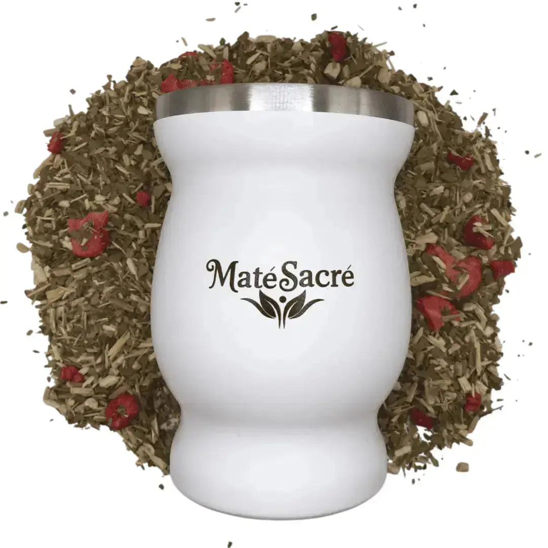 Calebasse Mate Classique Inox Blanc Ma boutique