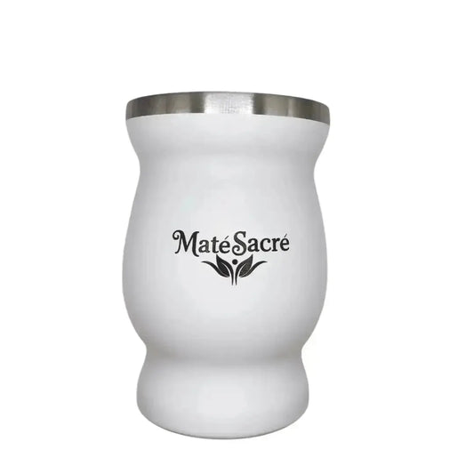 Calebasse Mate Classique Inox Blanc Ma boutique
